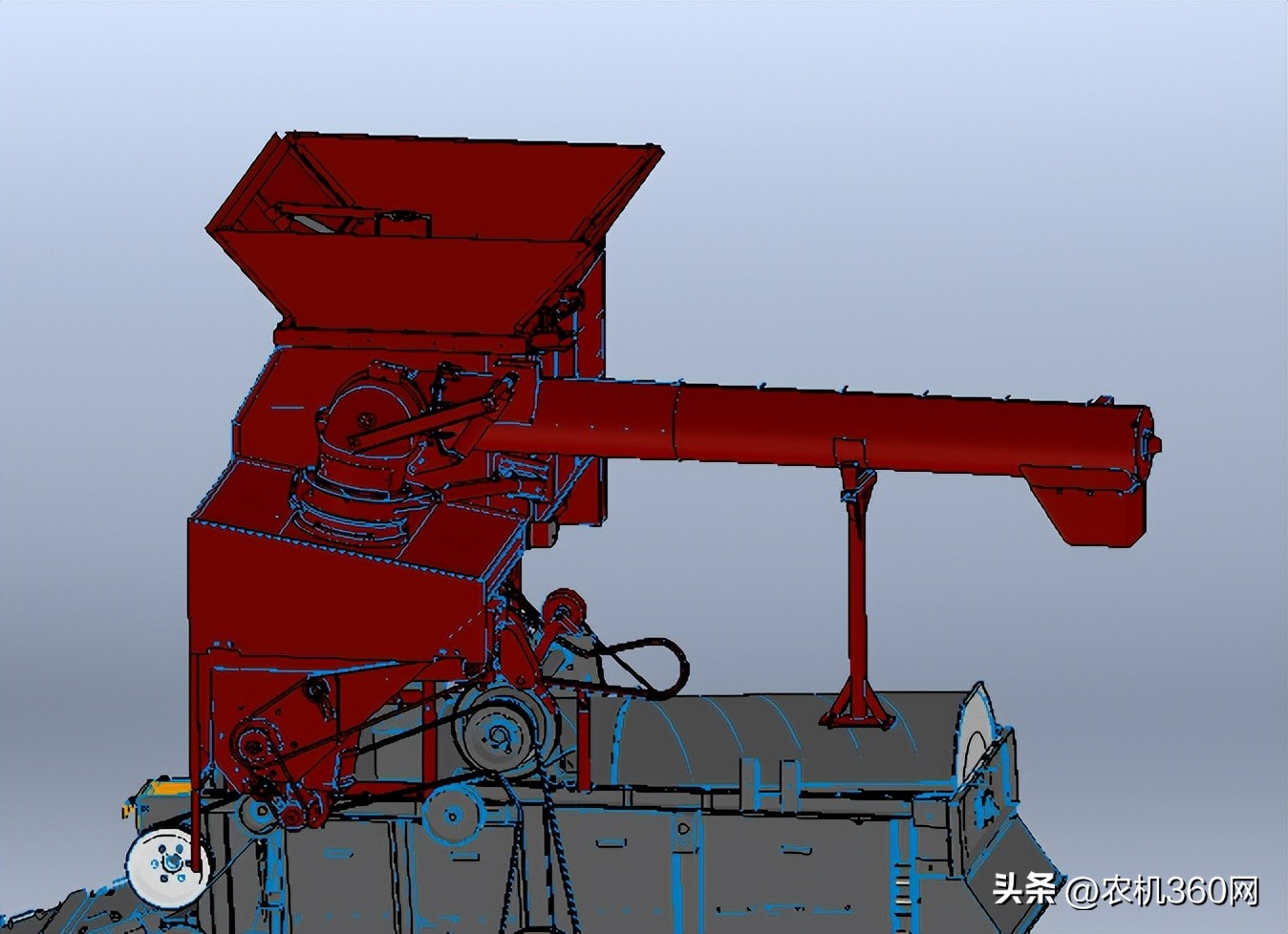 东方红收割机2023款实操,东方红2024款小众收割机