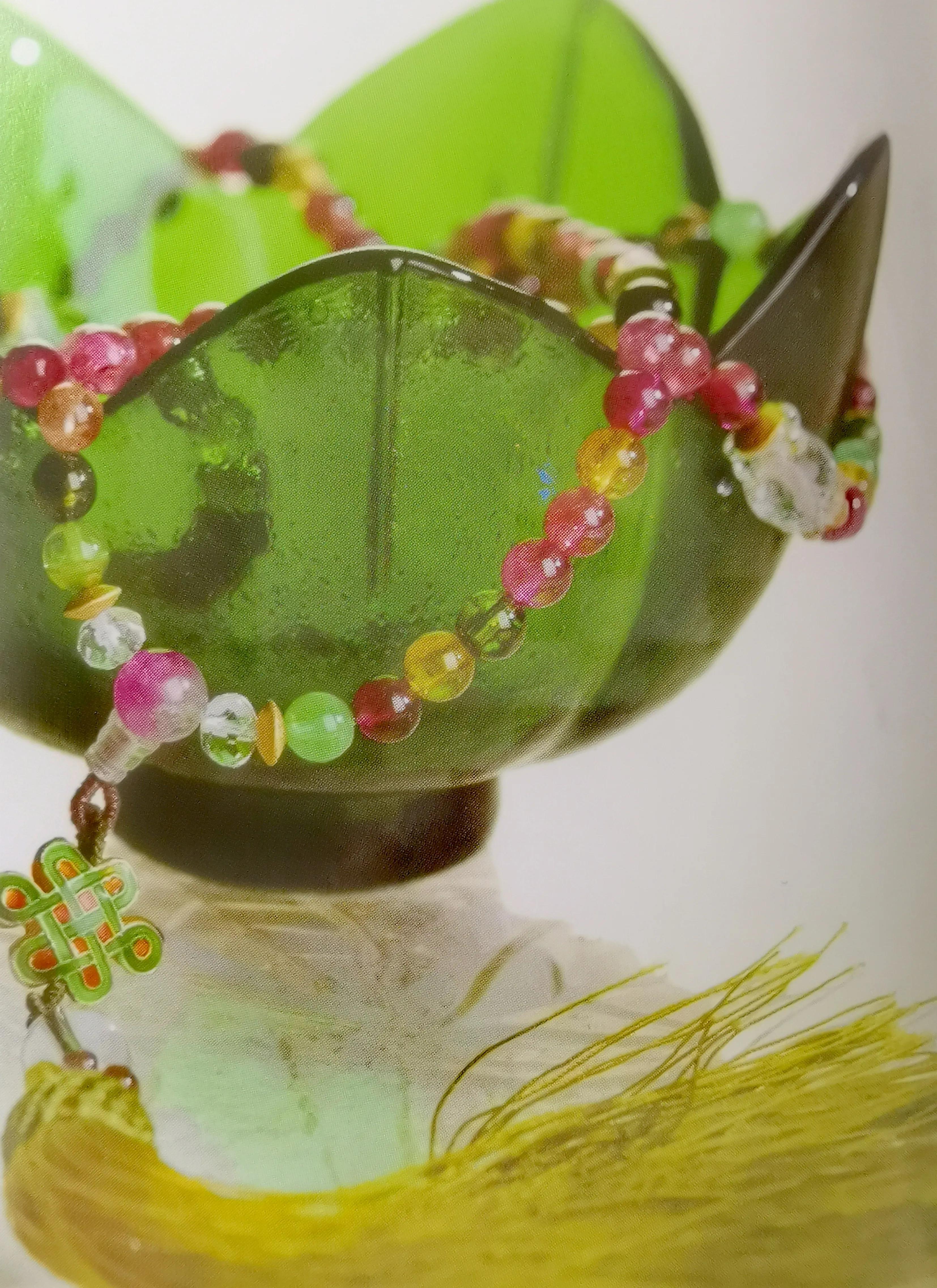 手串装饰品碧玺,碧玺手串寓意