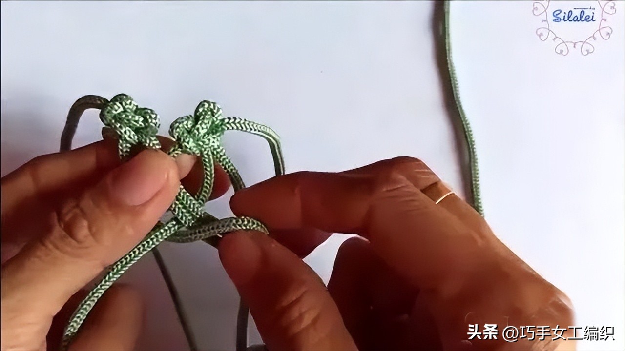 自己用绳子编一个东西,绳子编小包教程