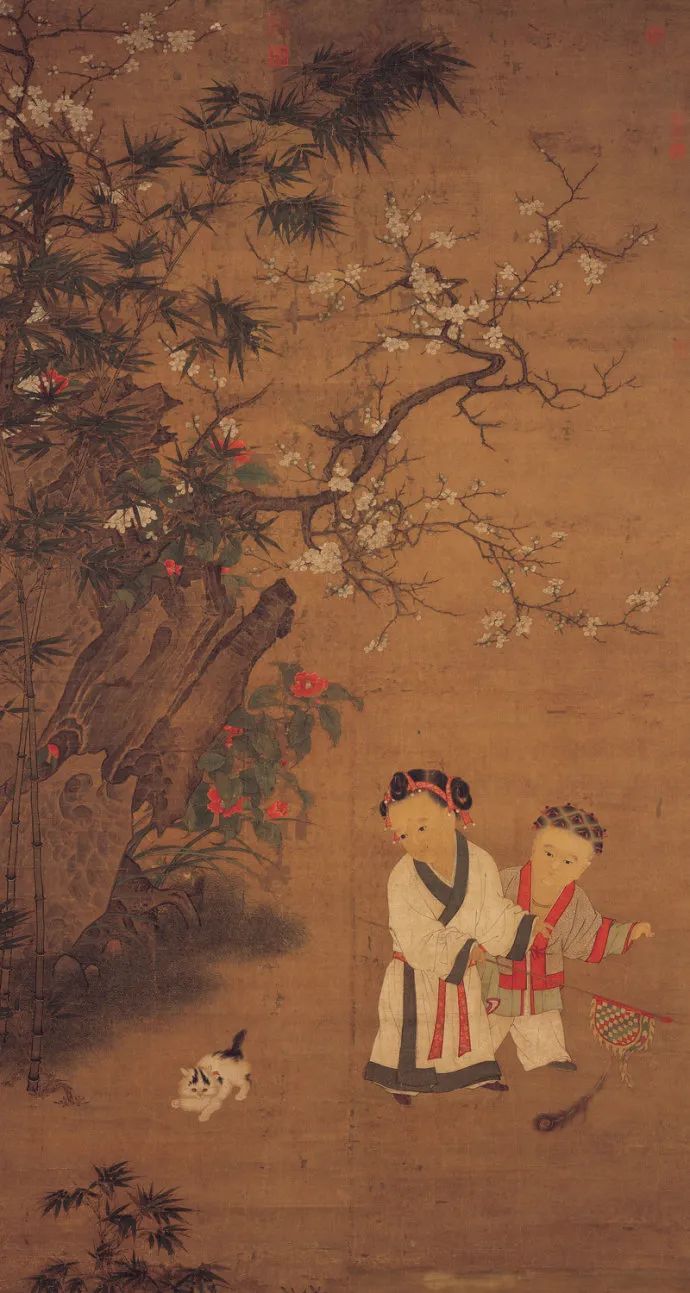 宋朝苏汉臣婴儿图,历史上的婴戏图