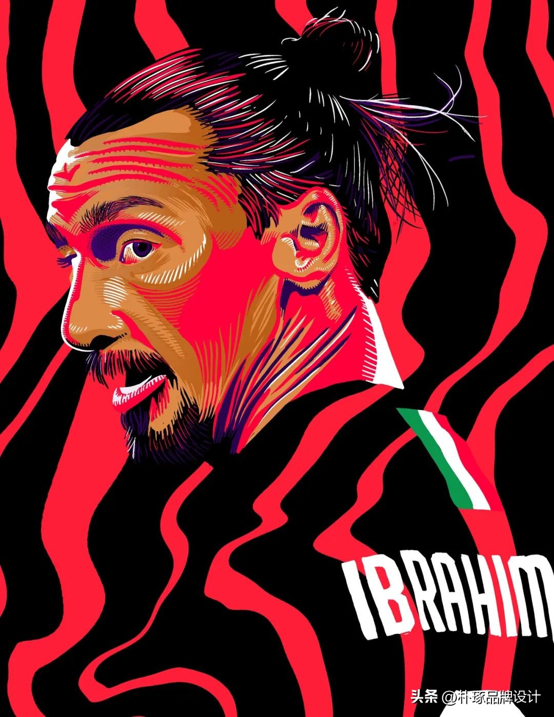 足球运动员手绘图,足球运动员海报设计