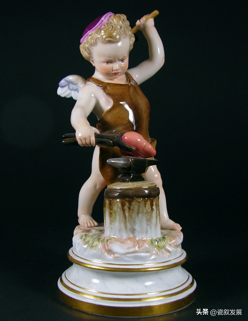 欧洲瓷器之祖-梅森Meissen制瓷厂-爱神丘比特“爱”主题瓷塑(2)