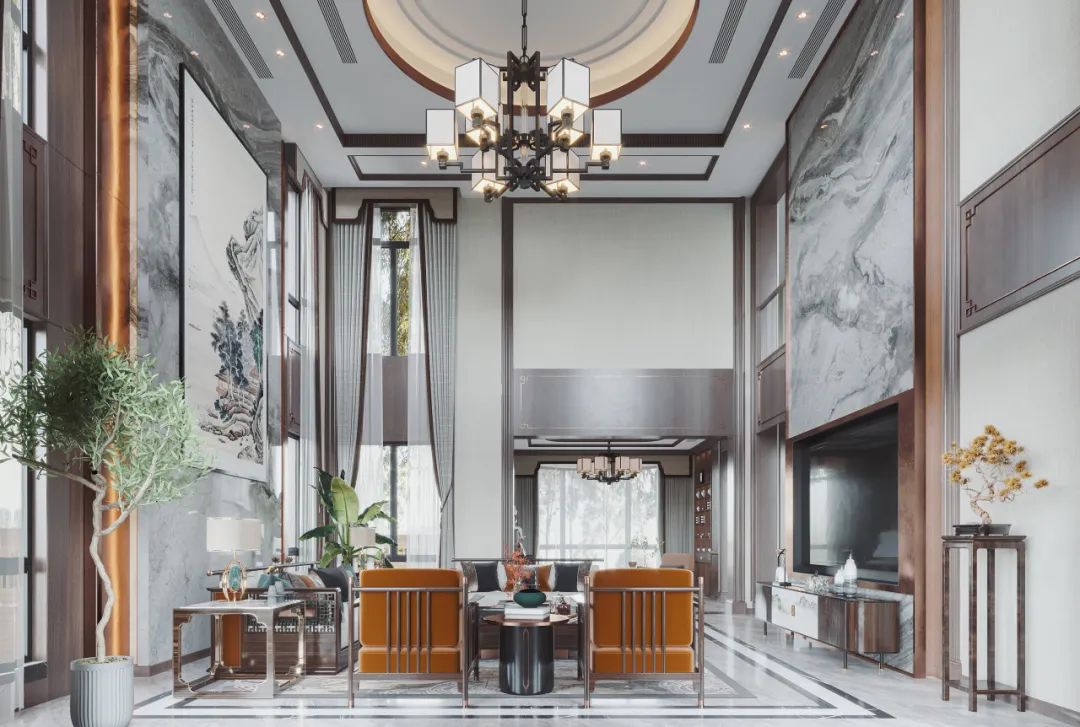 别墅挑空客厅怎么介绍,挑空客厅豪宅