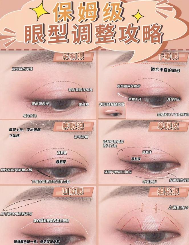 从零开始学化妆超详细眼妆入门,新手眼妆100种化妆方法简单快速