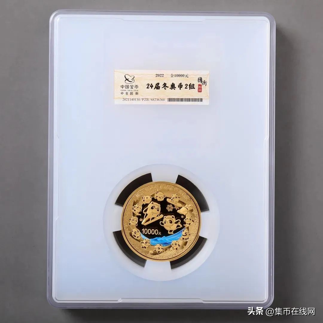 10000元的纯金纪念币,纪念币含纯金100克