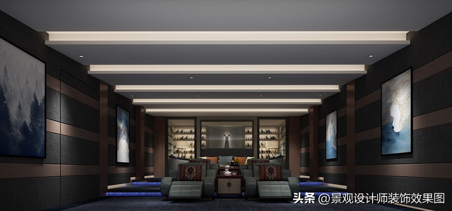 家庭影院KTV设计图纸,家庭影院ktv设计实景图