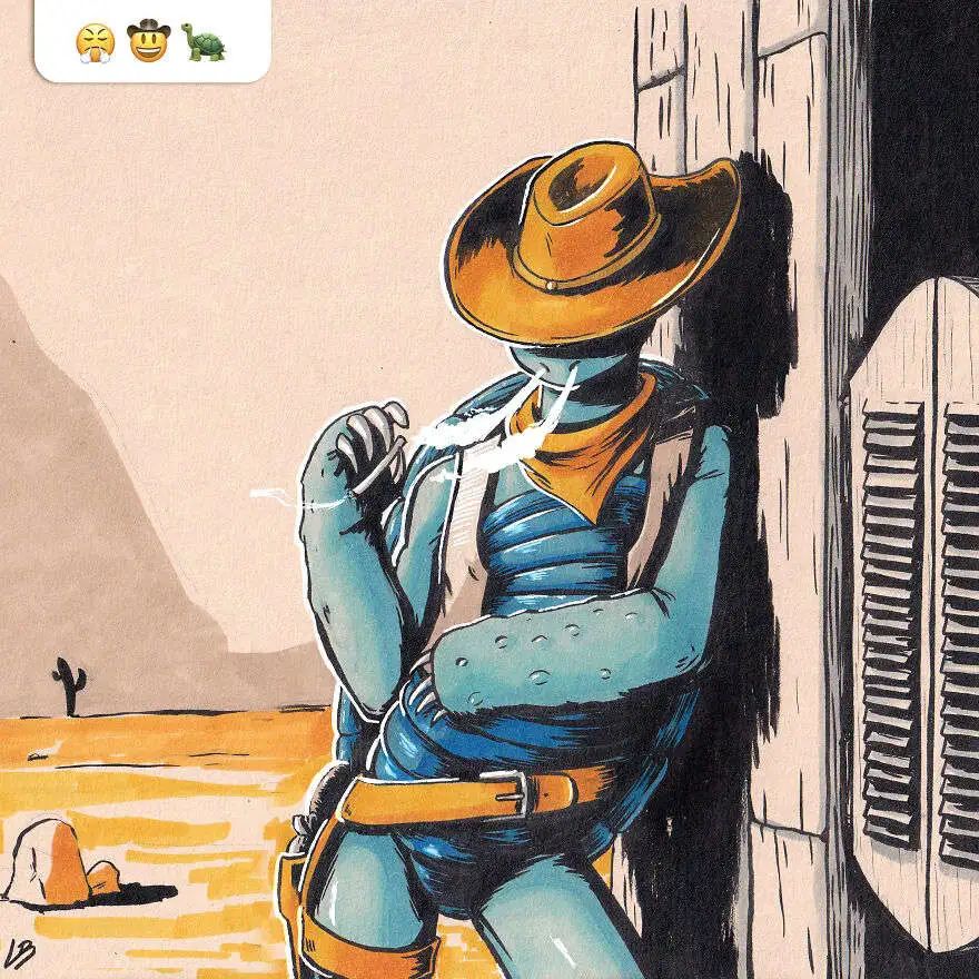 法国插画师魔改emoji爆火外网！惊艳网友：大神没有创作瓶颈吗…