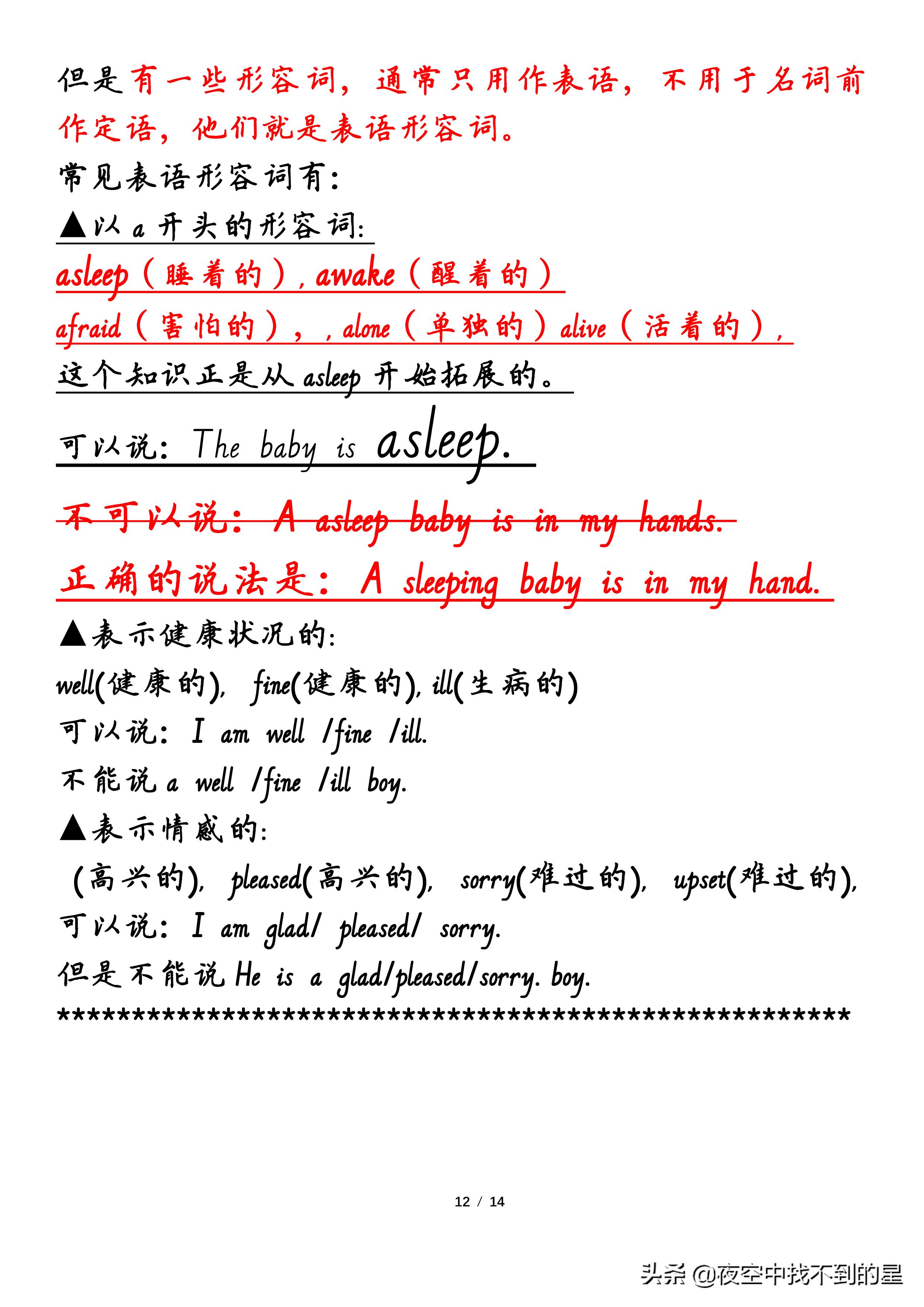 上教版沪教2011版英语六年级上册Unit7中心词句学习笔记