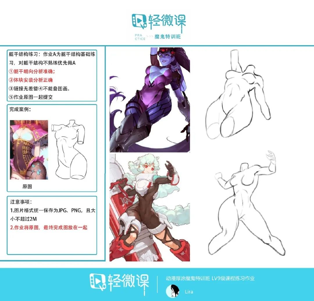 新手人体结构练习素材,人体造型练习