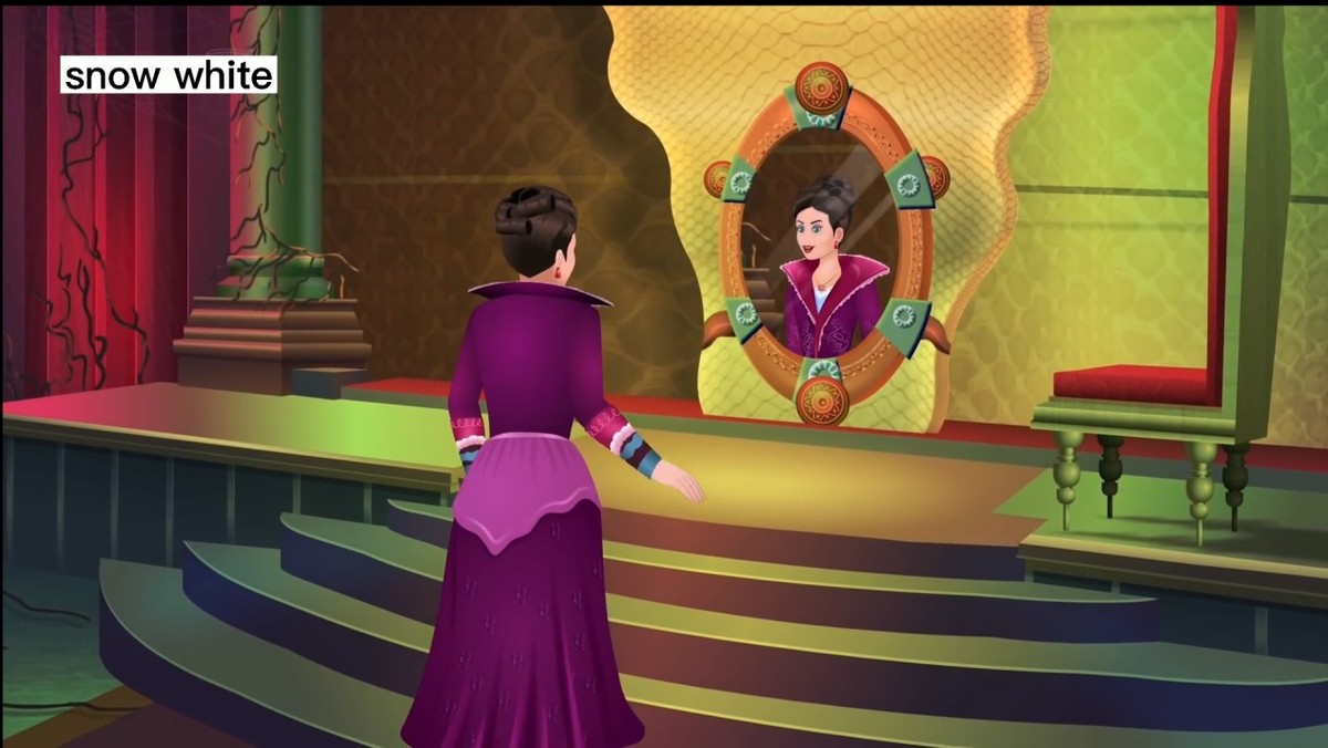 白雪公主中英绘本,格林童话故事绘本白雪公主