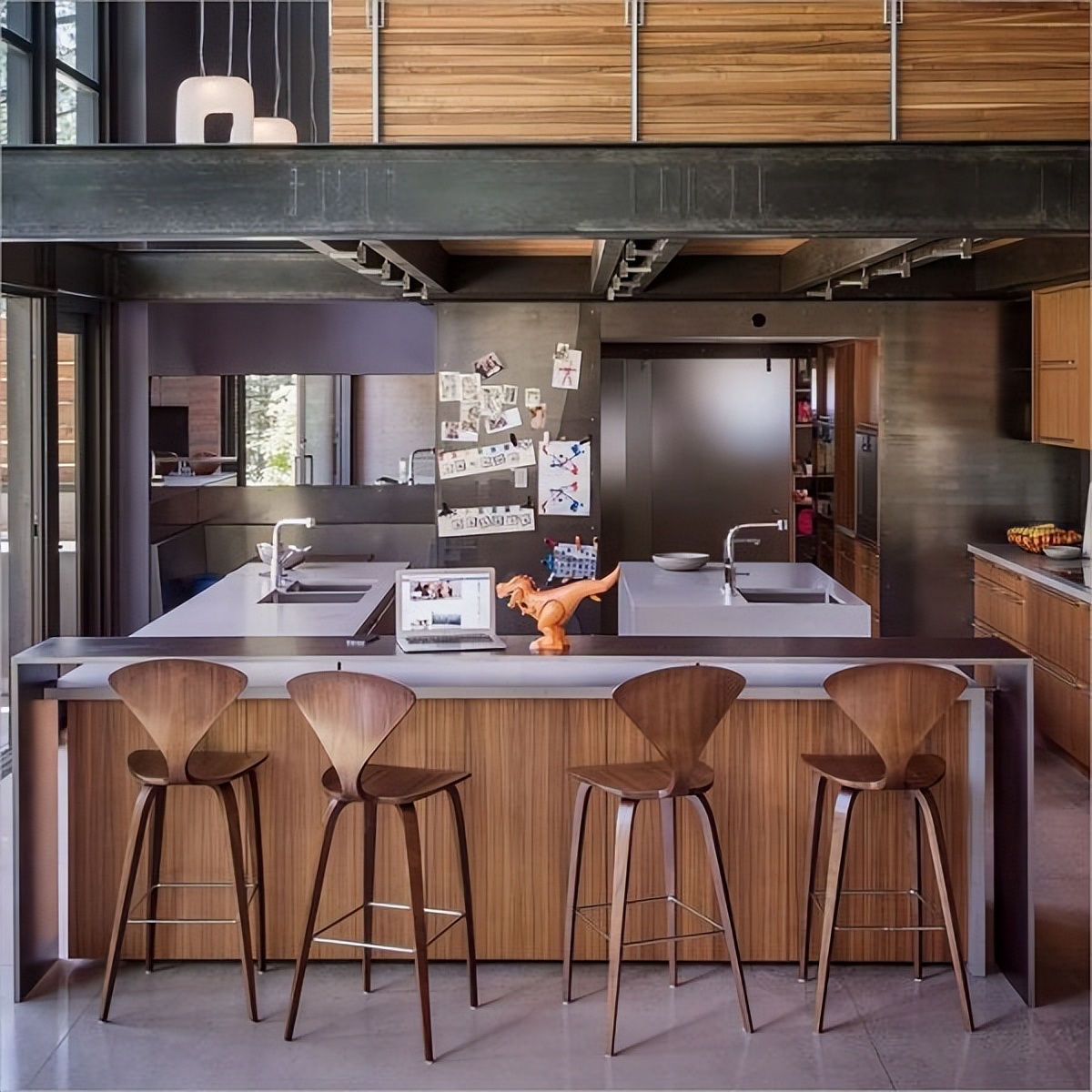 创意木凳设计图片大全,禅意空间老榆木长条凳