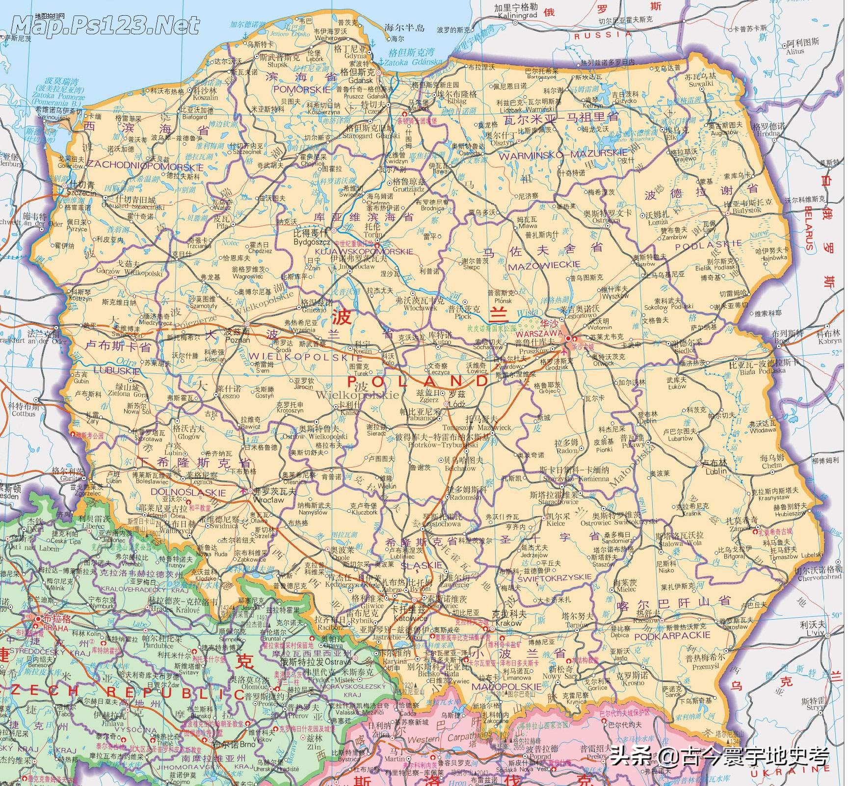 欧洲行政区划地图高清大图,欧洲国家行政区划图