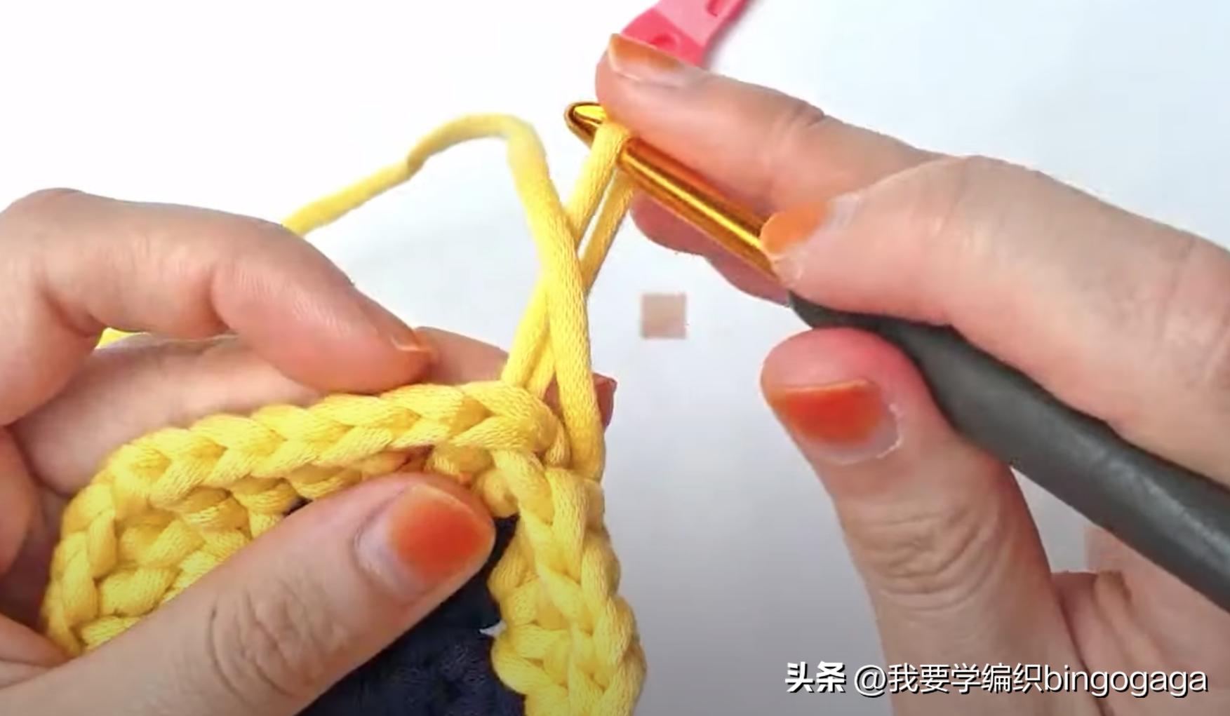 祖母方格小包包拼接编织教程,方形镂空小花包编织教程