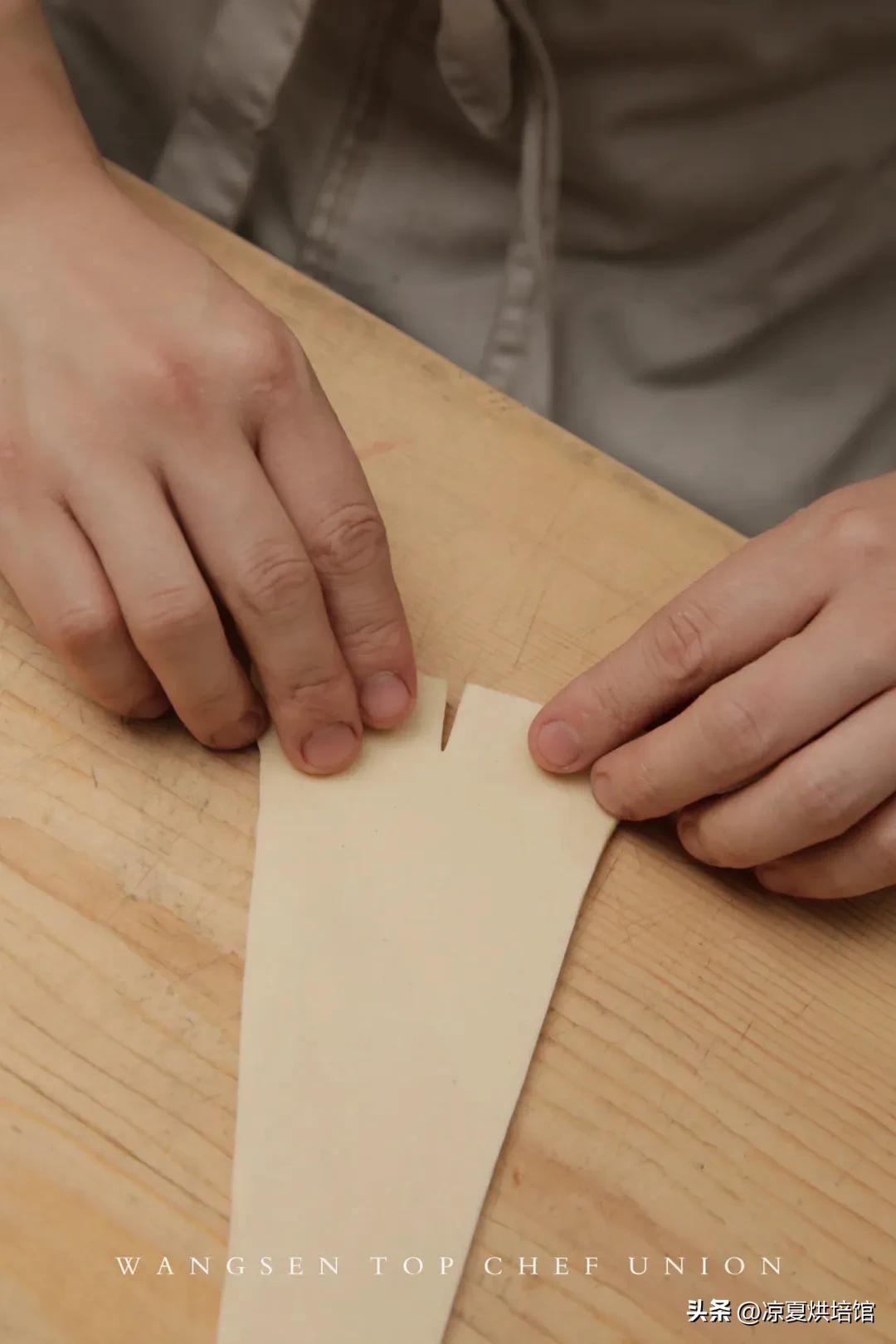 丹麦牛角开酥教程,手工奶酥吐司面包