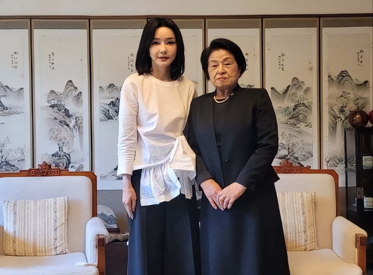 新一任韩国总统夫人,韩国现任总统夫人出访照片