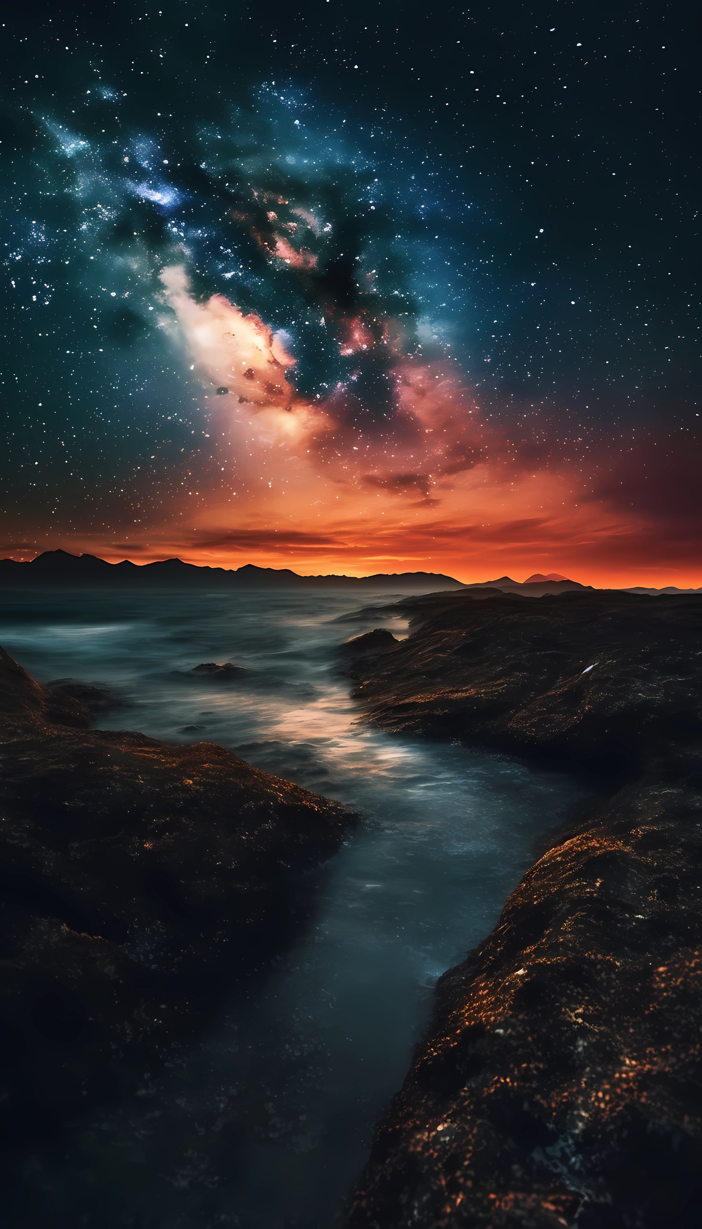 极光唯美高清手机壁纸,手机星空极光壁纸高清大图