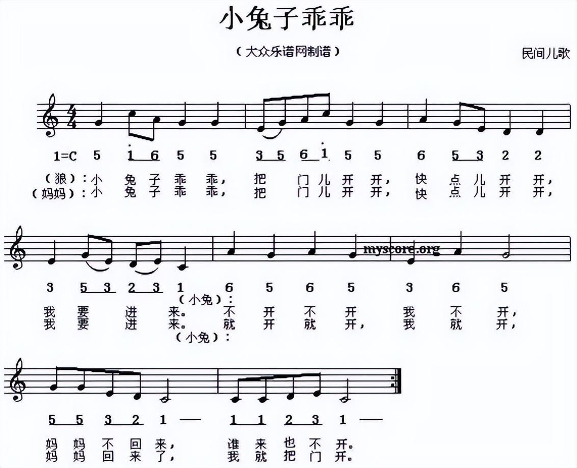 幼儿园音乐简谱入门练习,多首幼儿园常用音乐曲谱大全