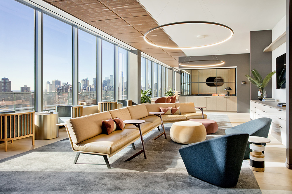 轻奢酒店风纽约Dock72写字楼大堂与公共空间设计欣赏