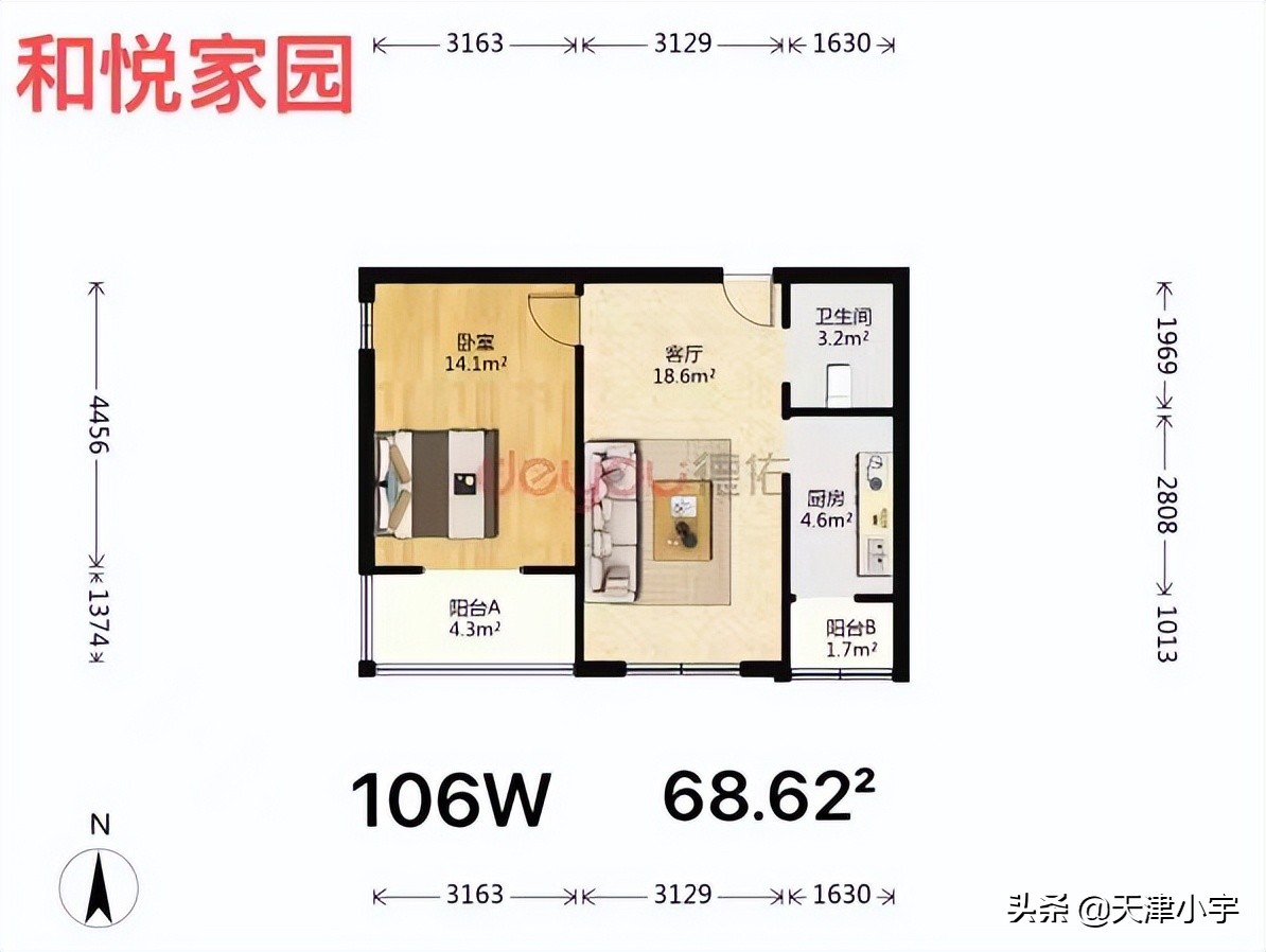 天津哪些小区可以落户性价比高,天津100w买房推荐