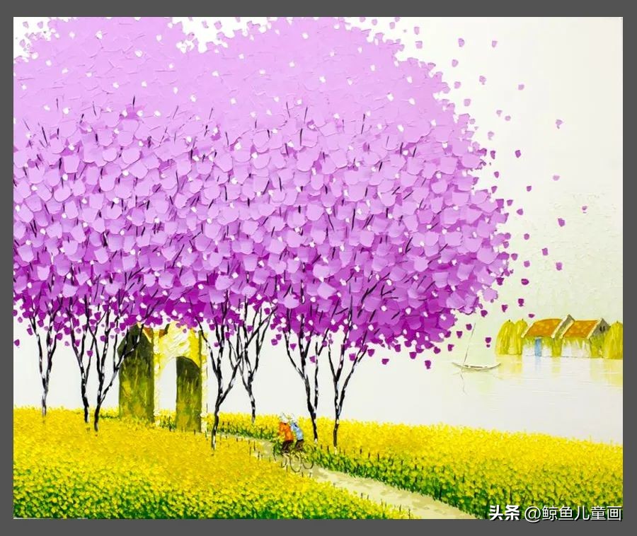 色彩丰富的绘画作品中国风,色彩鲜艳视觉冲击力强的绘画作品