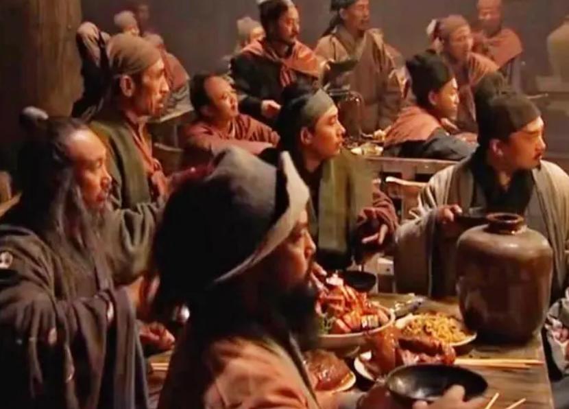 鲁智深和宋江吃鸡,宋江鲁智深吃饺子