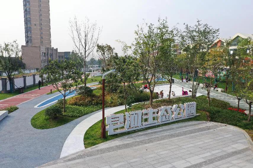 西安高新区绿色为底起新城