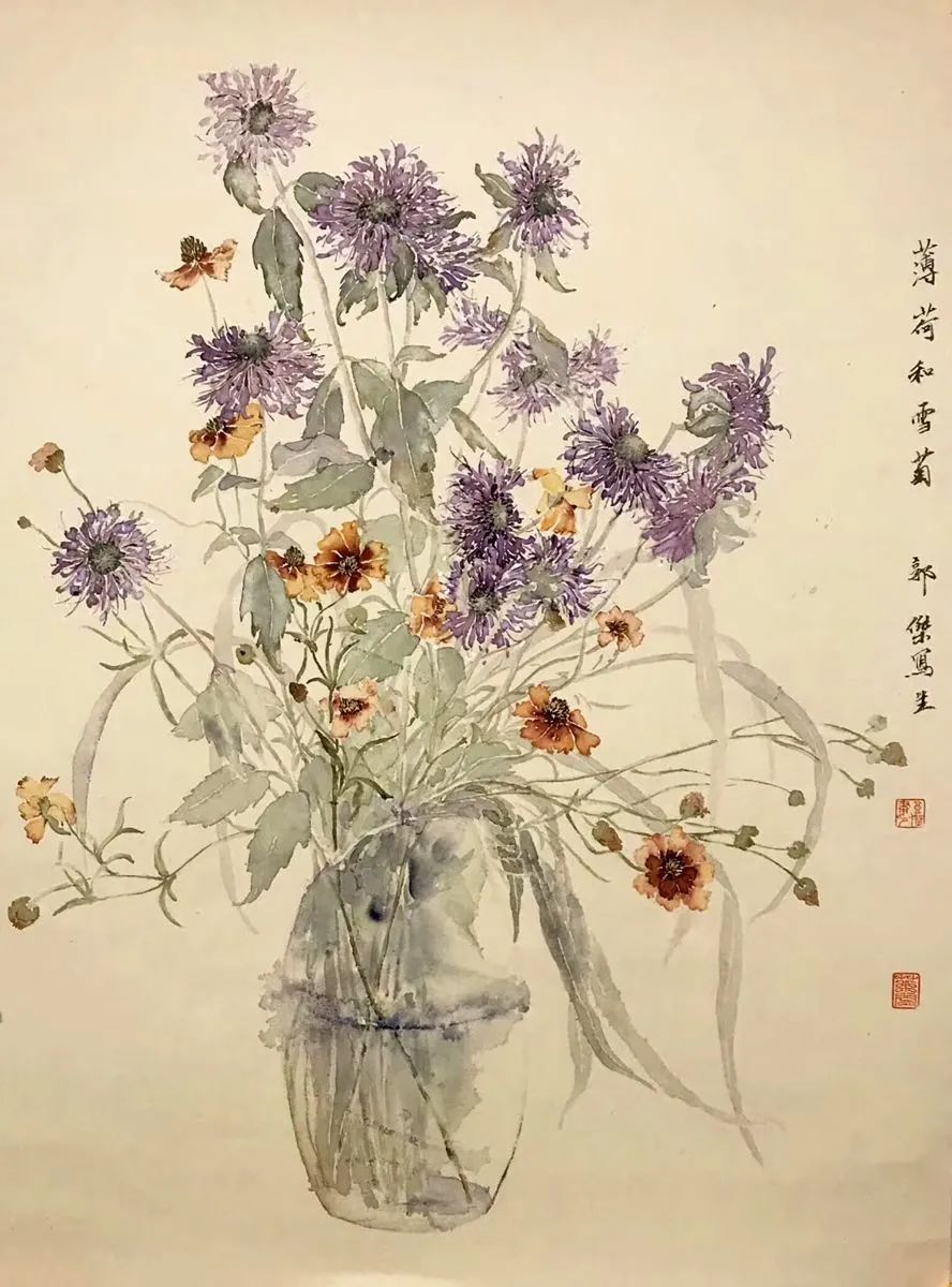 没骨花卉创作,没骨花卉是什么