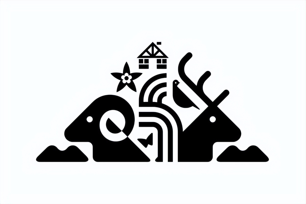 清新自然的标志设计,logo设计青山