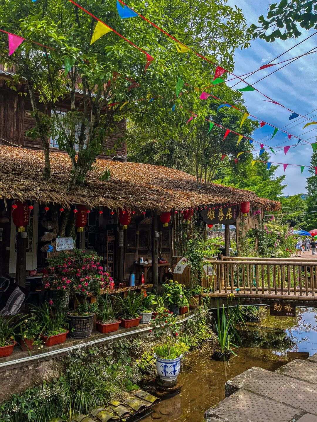 成都近郊一个小众禅意古镇,成都茶山古镇图片