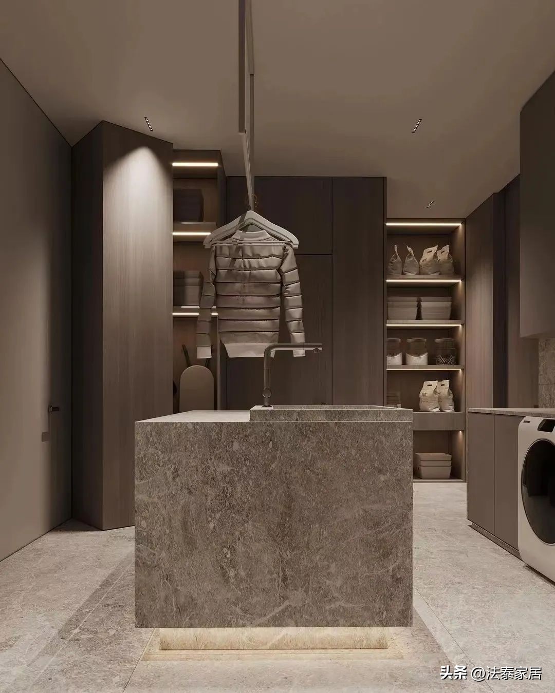 客厅墙柜与展示柜一体化,门墙柜一体化解决方案