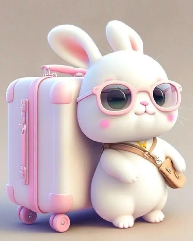 兔子卡通形象系列,卡通可爱的小兔子大全