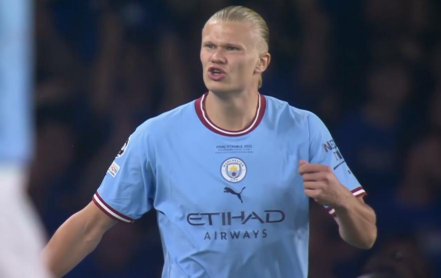 射门视频哈兰德,哈兰德爆射球门国米