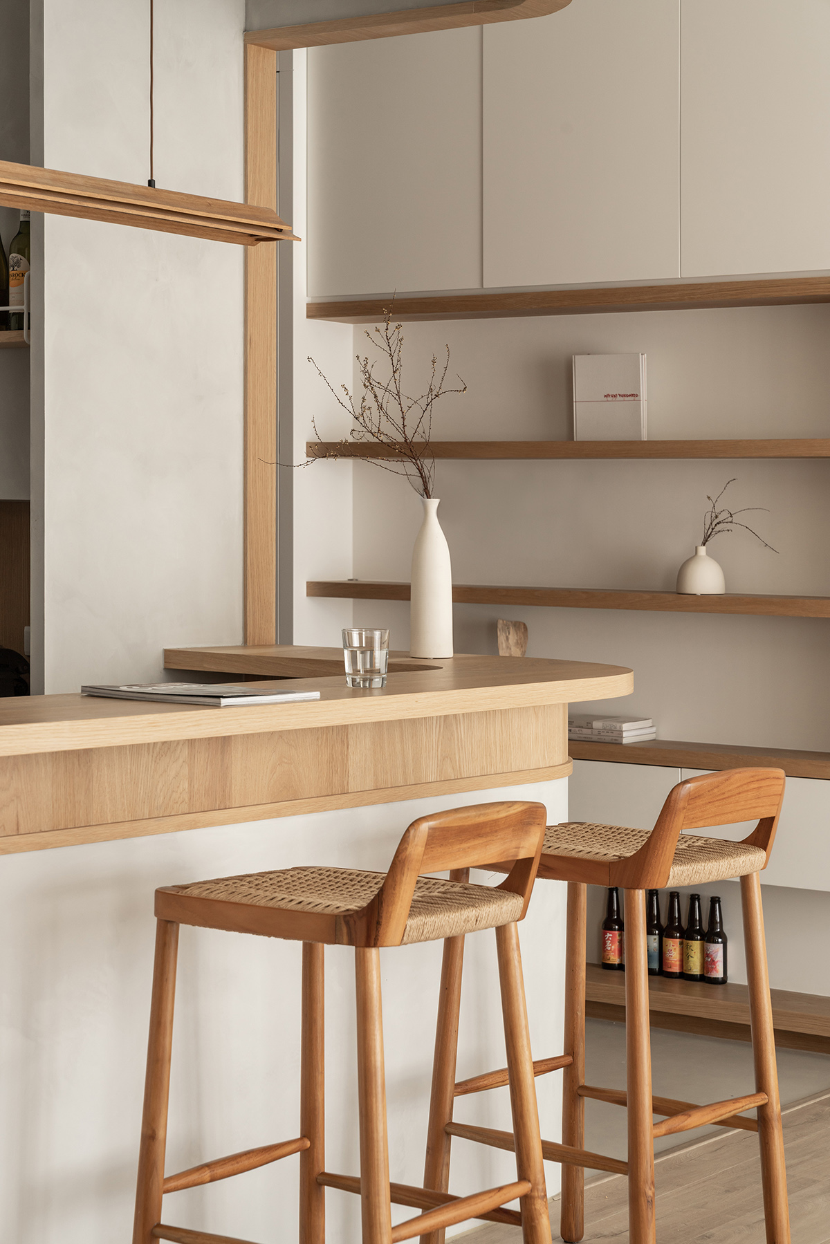 88平米房子小吧台,卧室日式吧台