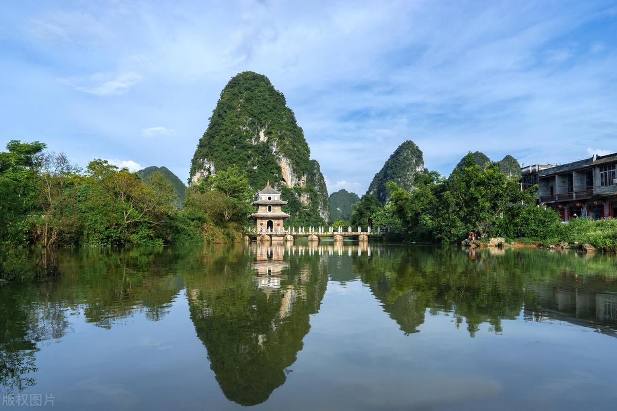 广西农村山水田园美景,广西7处山水田园风光