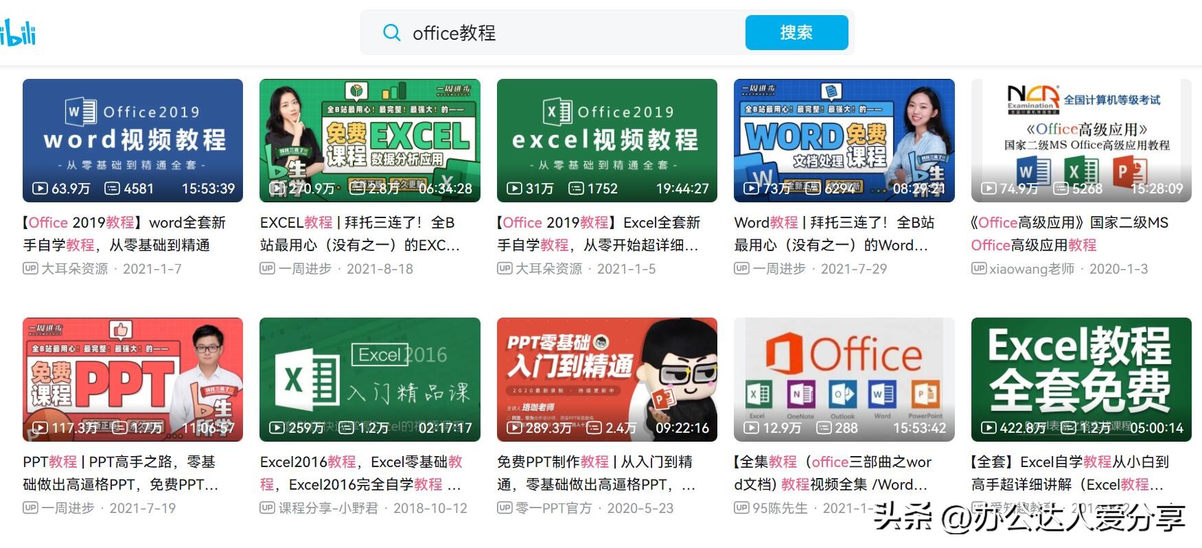 excelwordppt全套免费视频教程,学excelwordppt哪个软件好用