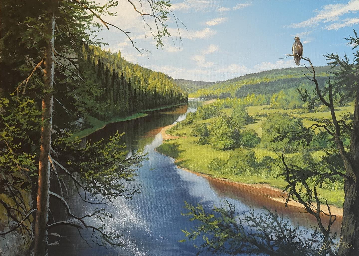 画家维克多风景画图片,维克多丙烯风景画颜料