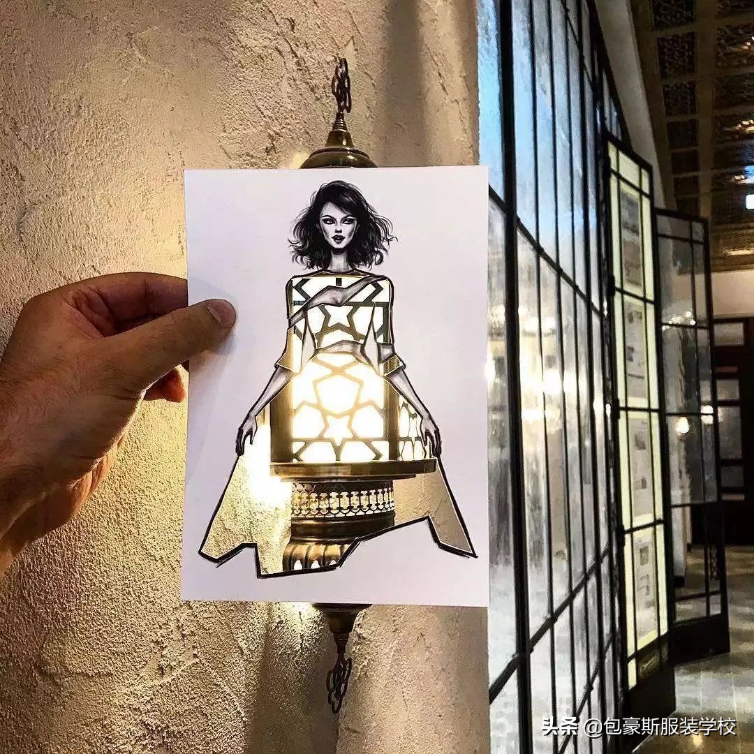 国际时尚插画师插画作品欣赏图文,创意插画古埃及