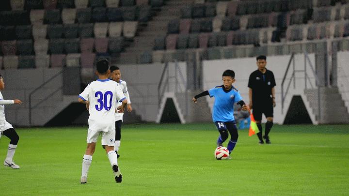 首秀！省运会足球测试赛在日照国际足球中心举行