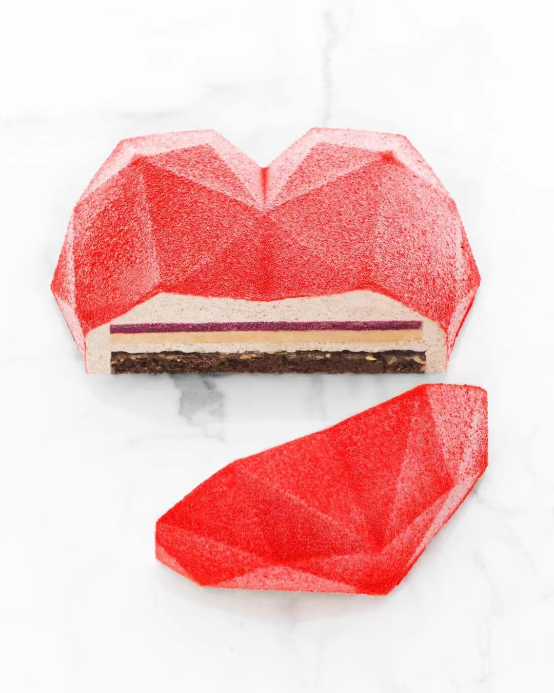 蛋糕切面,蛋糕两层夹心切面图片