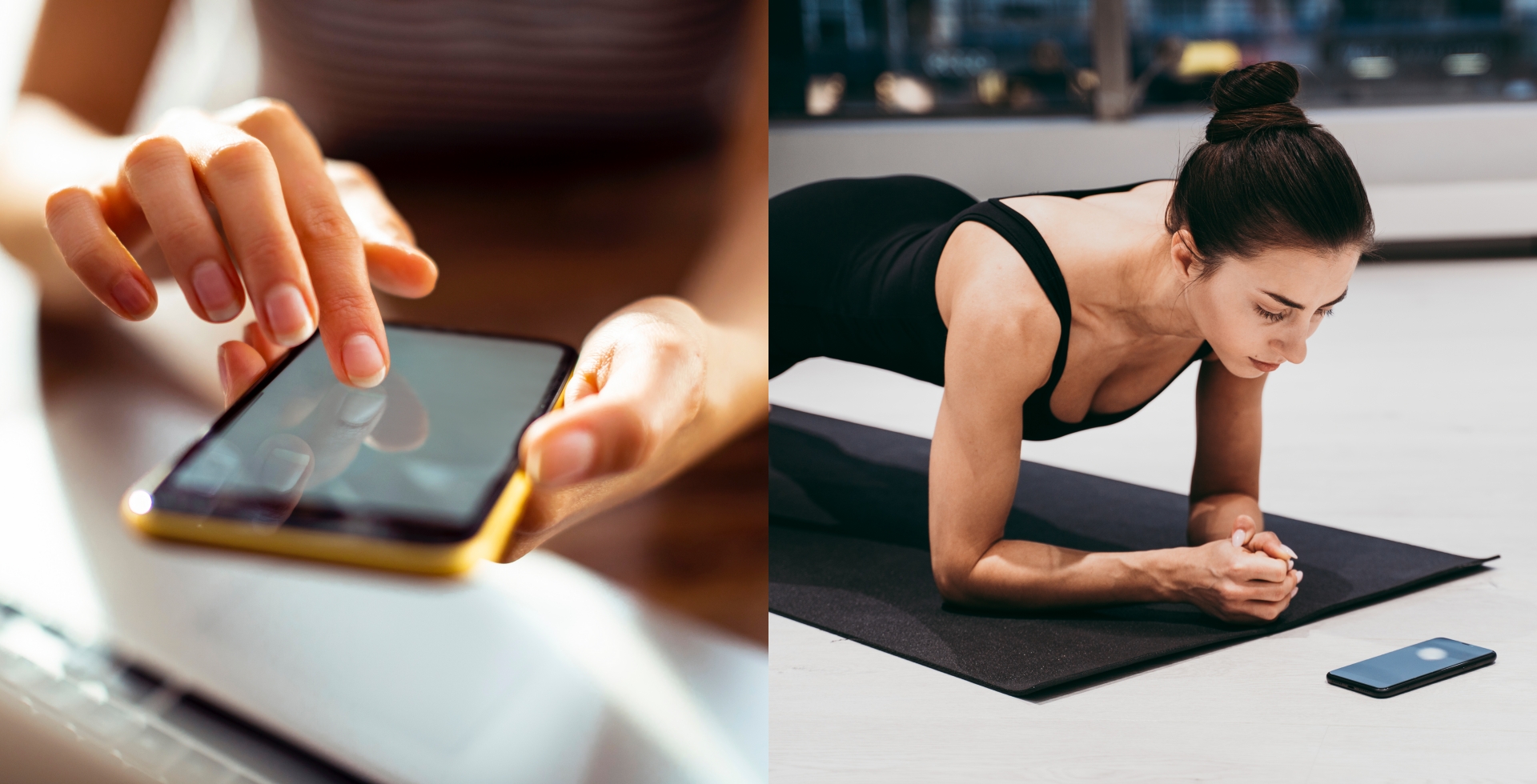 减肥健身动作边看手机边健身,手机在腿下健身减肥动作