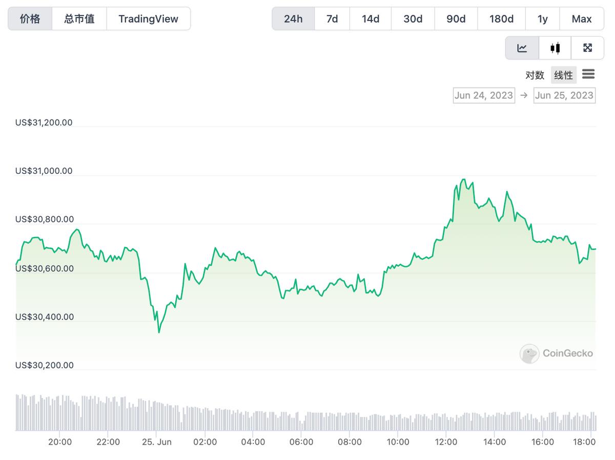 *币特比**“站”上30000美元关口，仍难掩风险