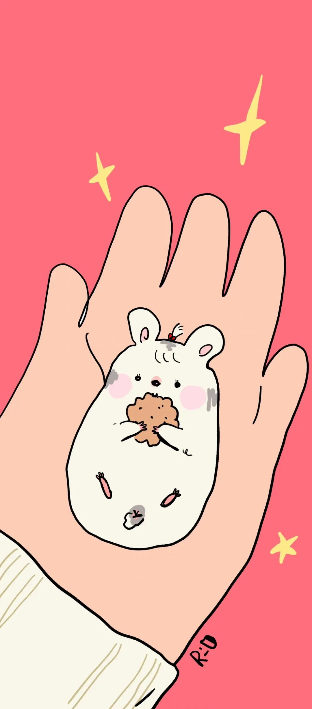 可爱的卡通男女背景,女生聊天背景可爱卡通