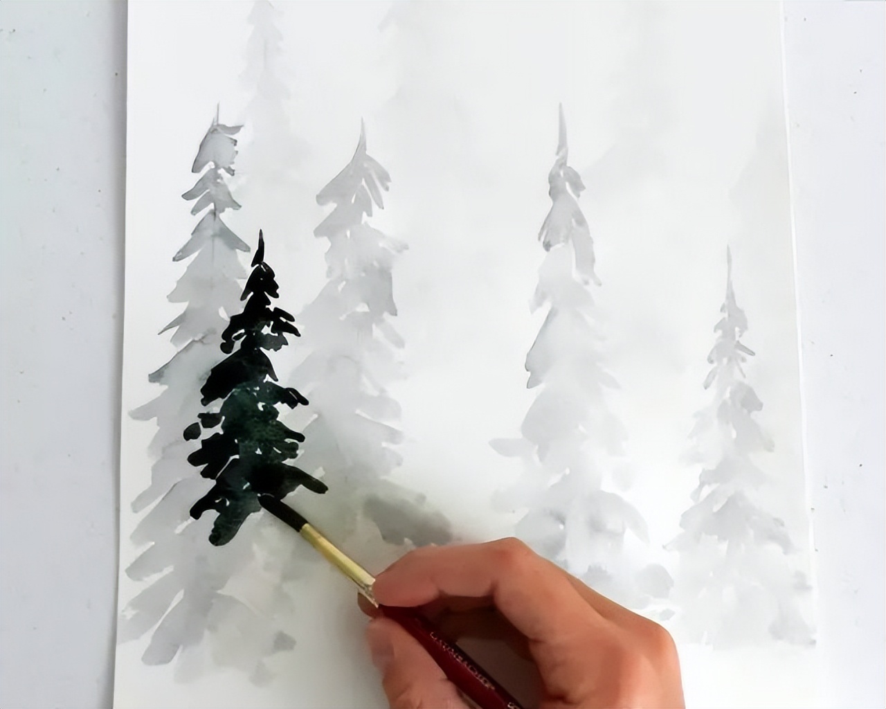 固体水彩绘画教程简单,水彩人物绘画简单