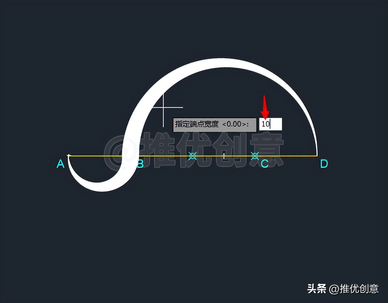 cad绘图多段线圆弧的画法,cad圆弧渐开线的简易画法