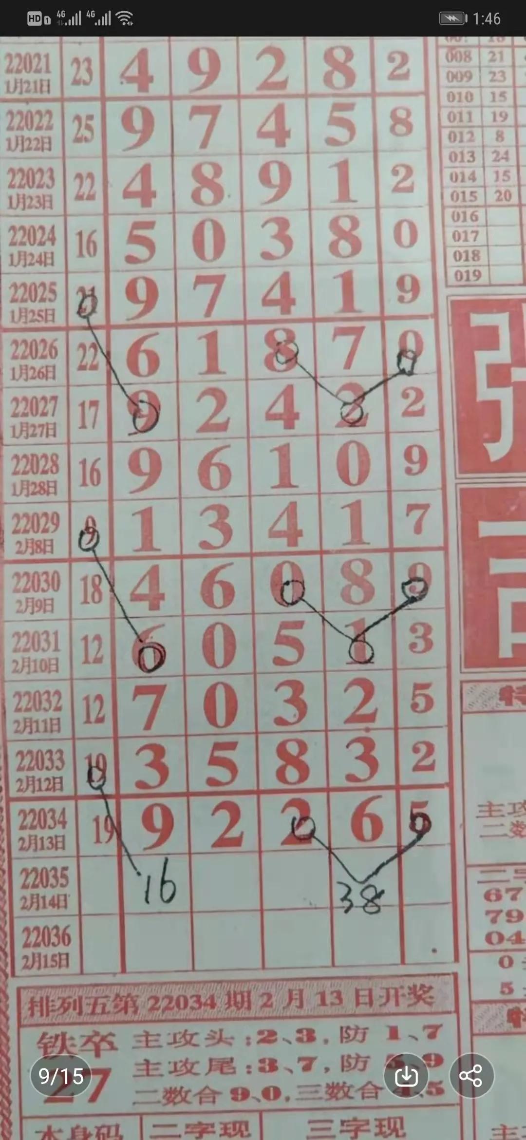 22034期排列五白杨规律,排列五丹姐22034期规律