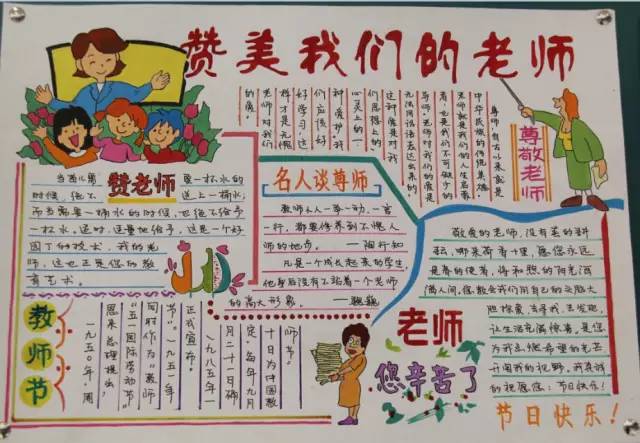教师节贺卡手抄报简单易学,教师节给美术老师贺卡祝福语大全