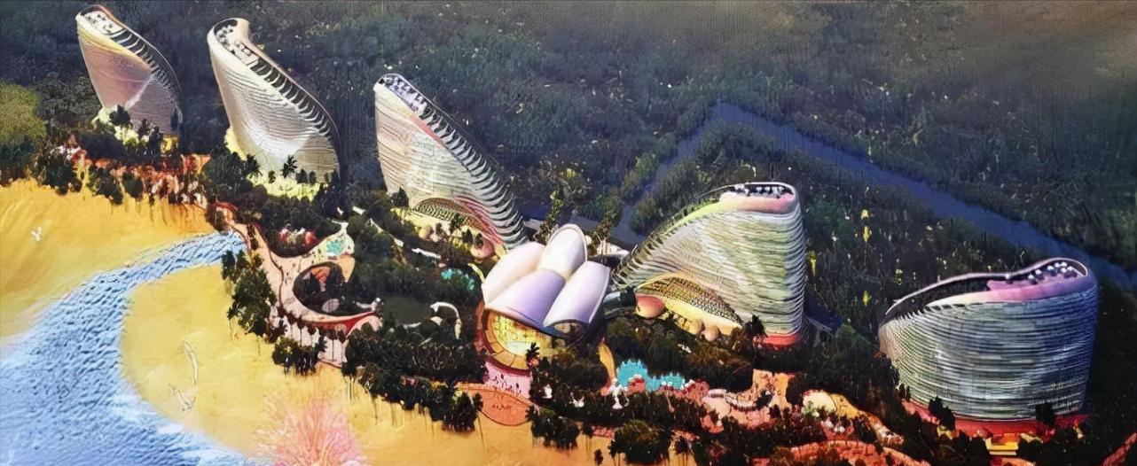 北海银滩西区酒店群建设,北海银滩一号酒店图片大全