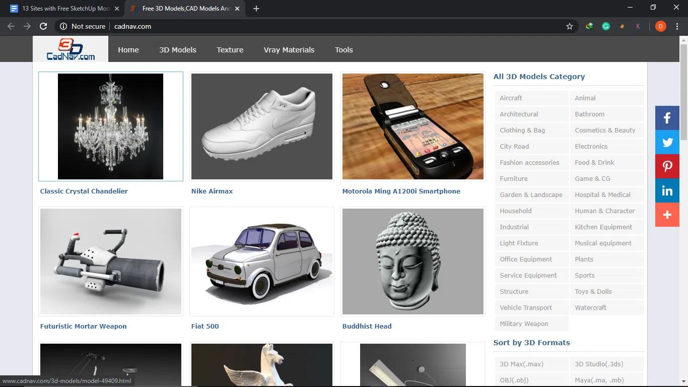 免费sketchup模型库下载,sketchup免费模型网站