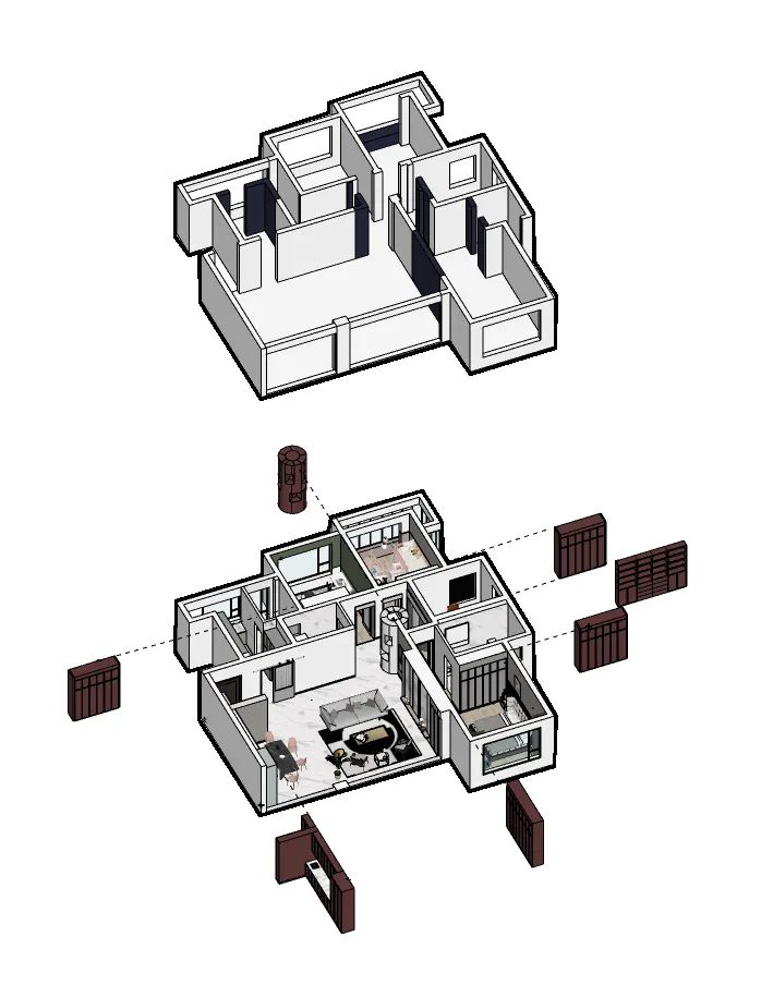 经典黑白灰的现代轻奢风,富有高级感的现代黑白灰