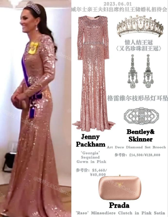 凯特王妃出席王室活动2017年,凯特出席约旦婚礼王冠